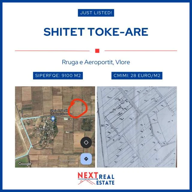 Vlore, shes toke 9.100 m² 254.800 Euro (Rruga e Aeroportit, Vlore)