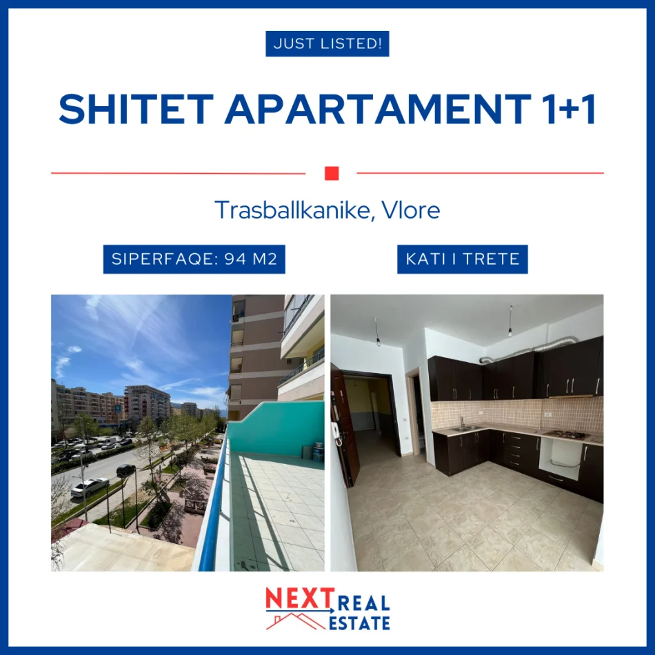 REZERVO PRONEN VETEM ME 500€! SHITET APARTAMENT 1+1 NE VLORE