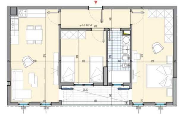 Tirane, shitet apartament 2+1 Kati 7, 96 m² 67.500 Euro (Univers City)