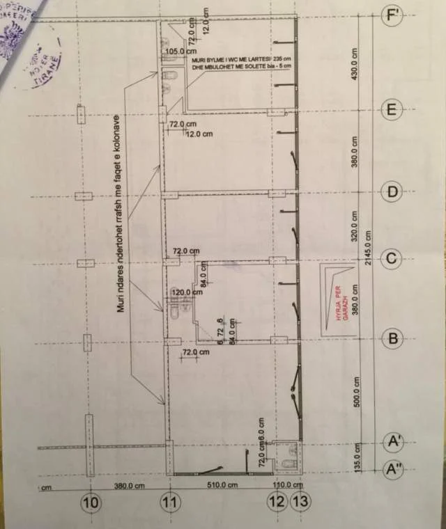 Tirane, shitet ambjent biznesi Kati 0, 137 m² 1.650 Euro/m2 (Rruga Riza Cerova)