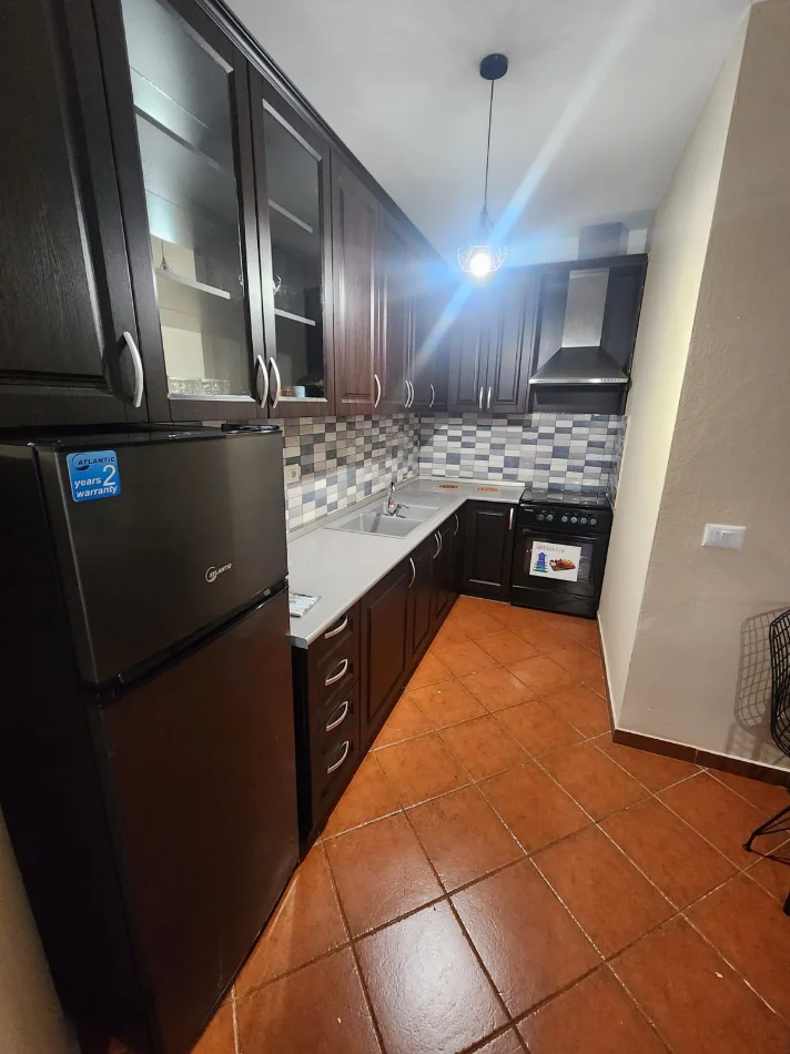 Tirane, jepet me qera apartament 1+1+Ballkon Kati 9, 500 € (Pallati me Shigjeta, Perball Delijorgjit)