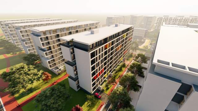 Tirane, shitet apartament 1+1 Kati 8, 71 m² 55.700 Euro (QTU)