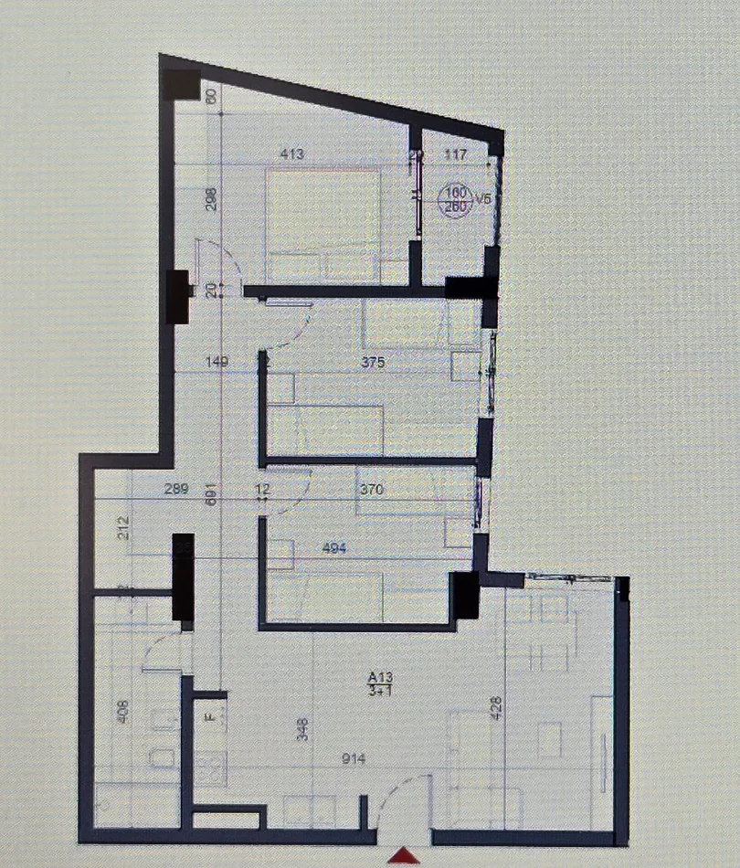Tirane, shitet apartament 3+1 Kati 1, 109 m² 265.000 € (Stacioni Trenit)