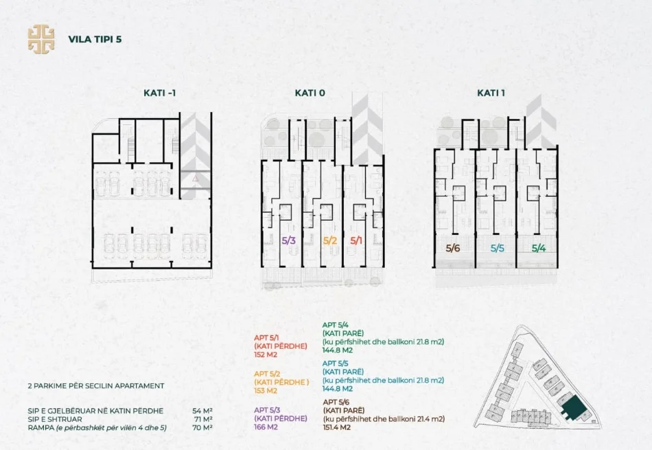 Tirane, shitet apartament 2+1+Ballkon Kati 1, 145 m² 362.000 € 