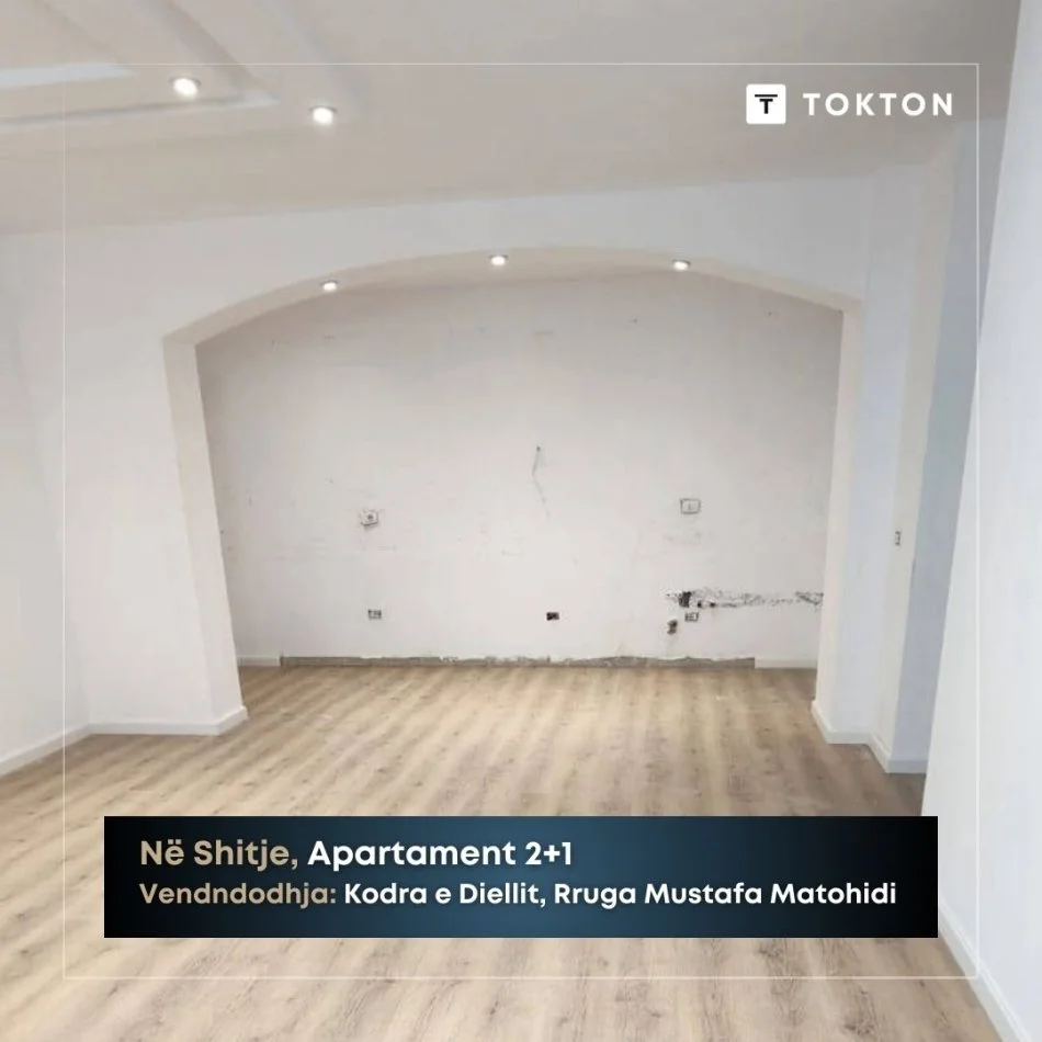 Tirane, shitet 2+1 Kati 2, 102 m² 160.000 € (KODRA E DIELLIT. Rruga: MUSTAFA MATOHIDI)