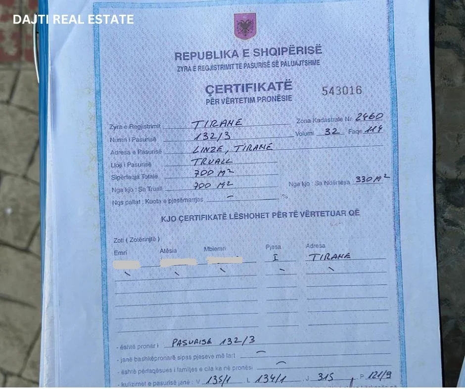 Tirane, shitet hotel Kati 3, 700 m² 1.500.000 € (LIQENI I LINZES,DAJT,TIRANE)