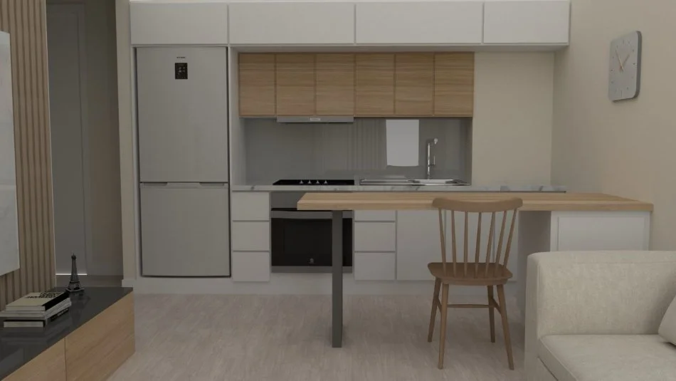 Tirane, shitet apartament 1+1 Kati 3, 53 m² 95.000 € (Residenca Kaimi ,Ali Demi)