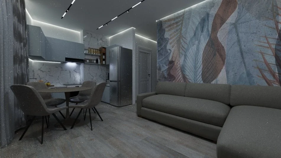 Tirane, jepet me qera apartament 1+1+Ballkon Kati 9, 70 m² 550 € (Astir)