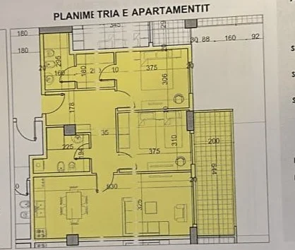 Tirane, shitet apartament 2+1+Ballkon Kati 6, 109 m² 125.500 € (Belfior 1 paskuqan)