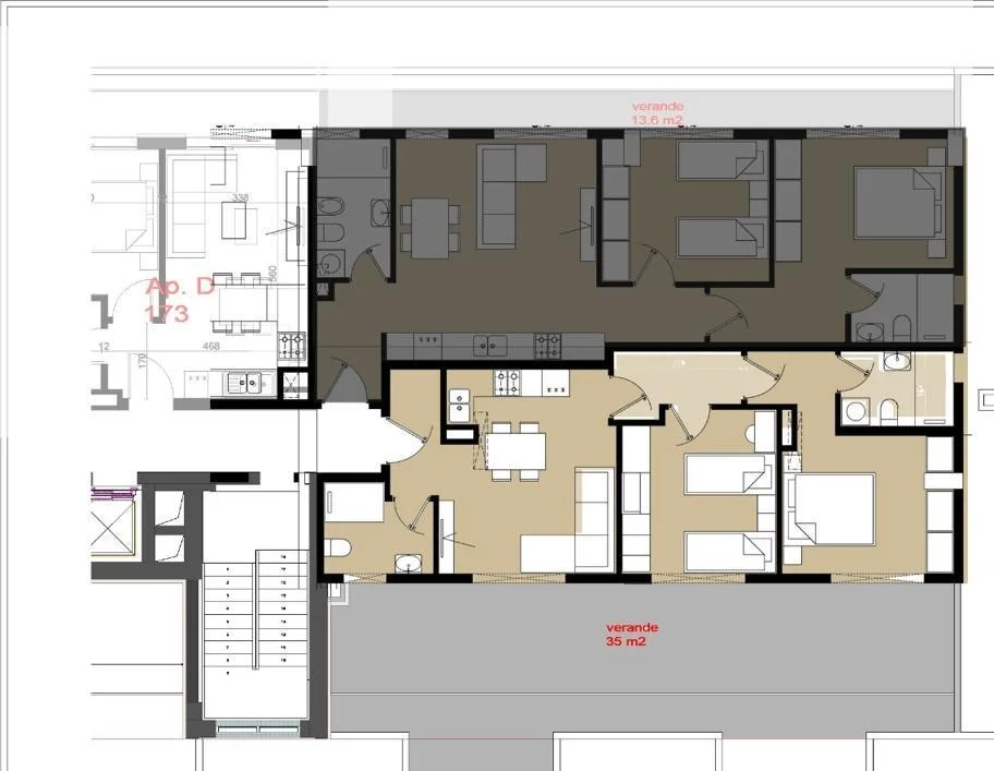 Tirane, shitet apartament 2+1 Kati 7, 86 m² 115.100 € (Univers City)