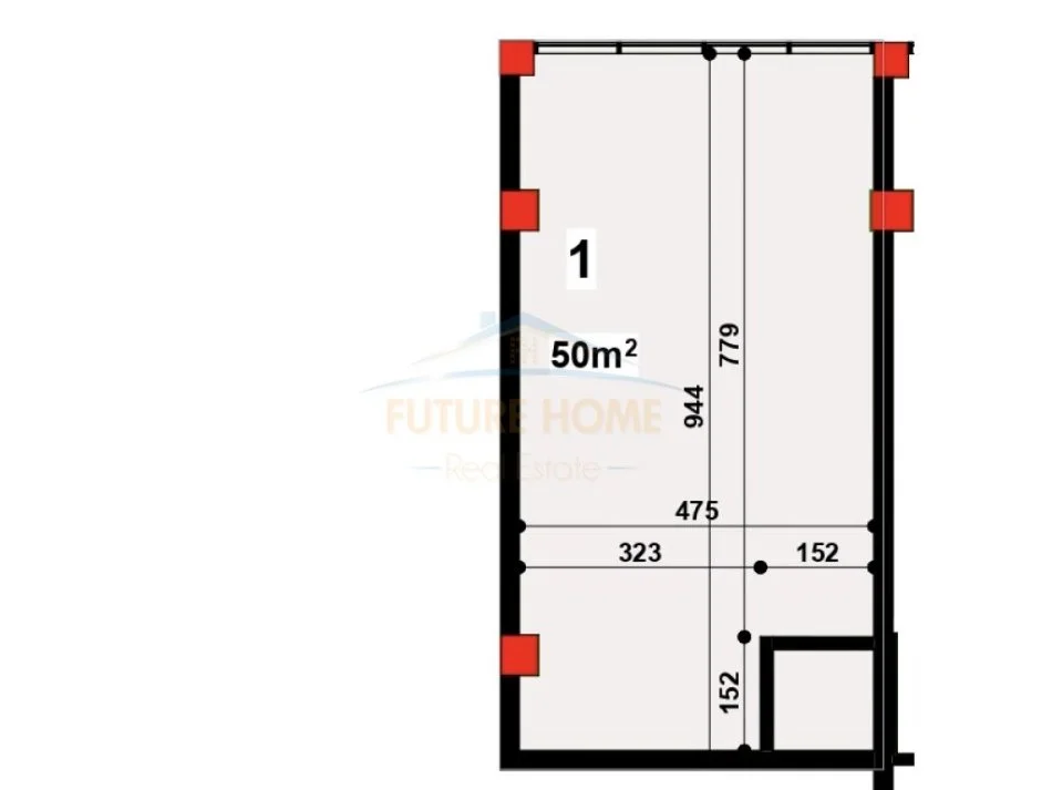 Tirane, jepet me qera ambjent biznesi Kati 0, 50 m² 500 € (Don Bosko)