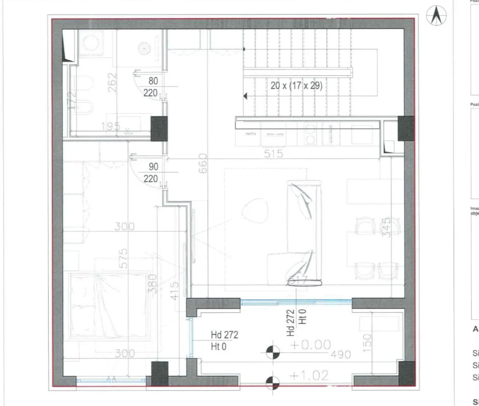 Tirane, shes apartament 1+1 Kati 2, 93 m² (Rezidenca Santorini 2)