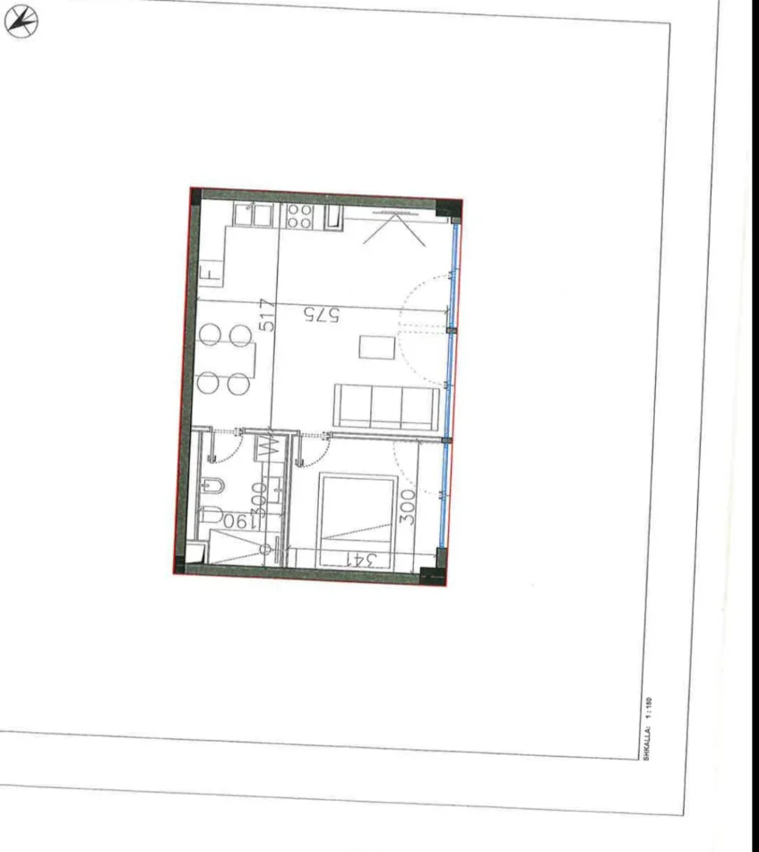 Dhermi - Palase, shitet apartament 1+1 Kati -1, 65 m² 195.000 € (Santorini Sqaure Village)