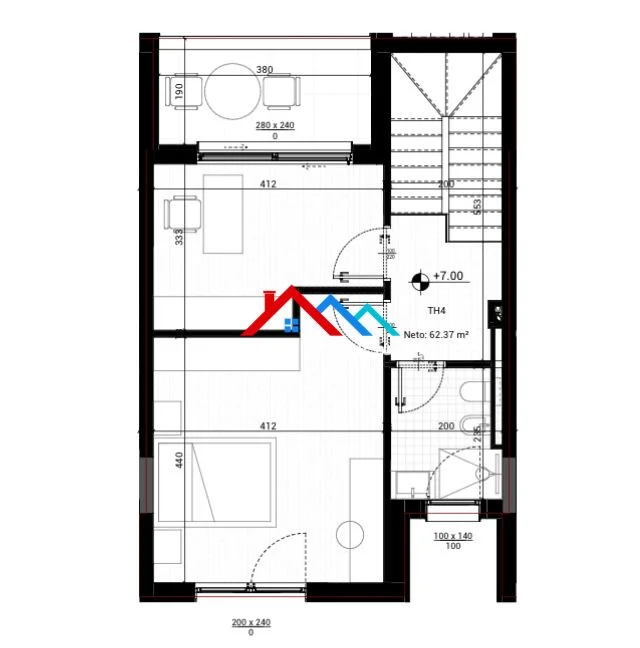 Tirane, shitet Vile 2+1+Ballkon Kati 3, 362 m² 750.000 € (MJULL BATHORE)