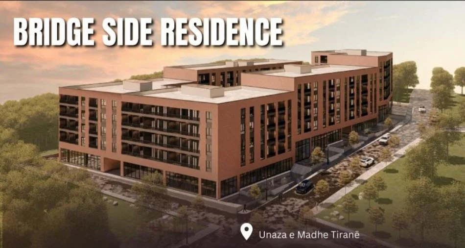 Tirane, shes apartament 2+1+Ballkon Kati 1, 104 m² 120.000 € (Bridge Side Residence)