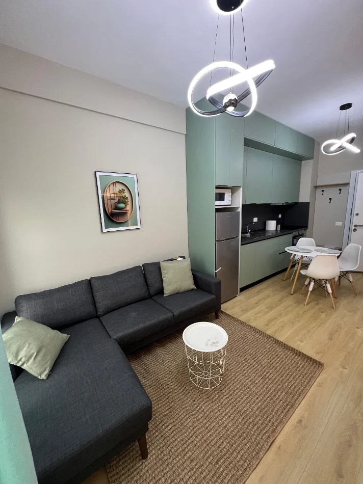 Tirane, jepet me qera apartament 1+1+Ballkon Kati 5, 50 m² 420 € (Rruga Pasho Hysa)