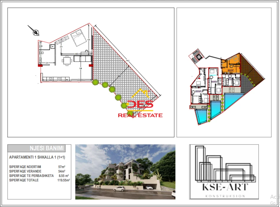 Vlore, shitet apartament , 117 m² (Radhimë)