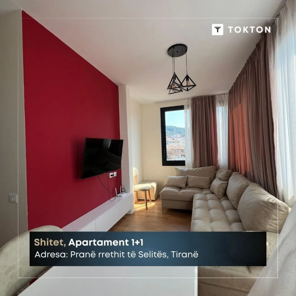 Tirane, shitet apartament 1+1 Kati 9, 52 m² 115.000 € (Rrethi i Selites)
