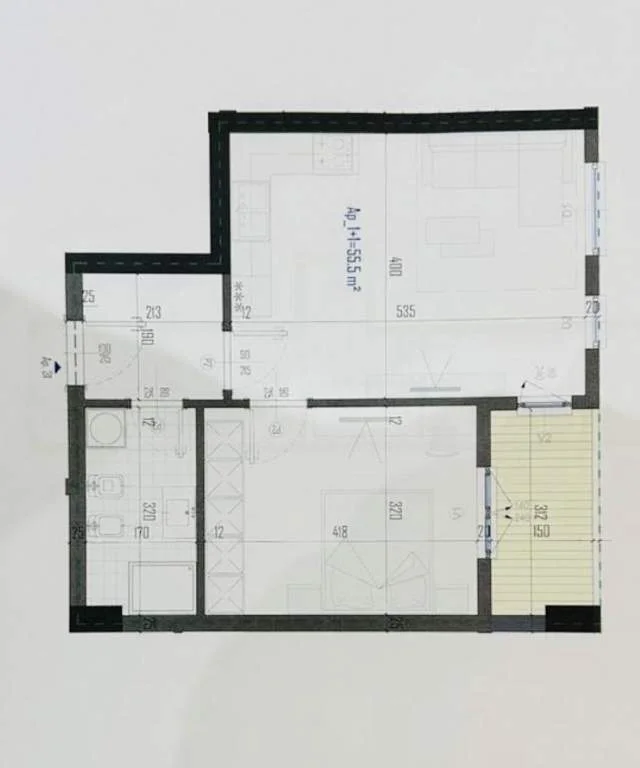 Tirane, shitet apartament 3+1 Kati 7, 124 m² 800 Euro/m2