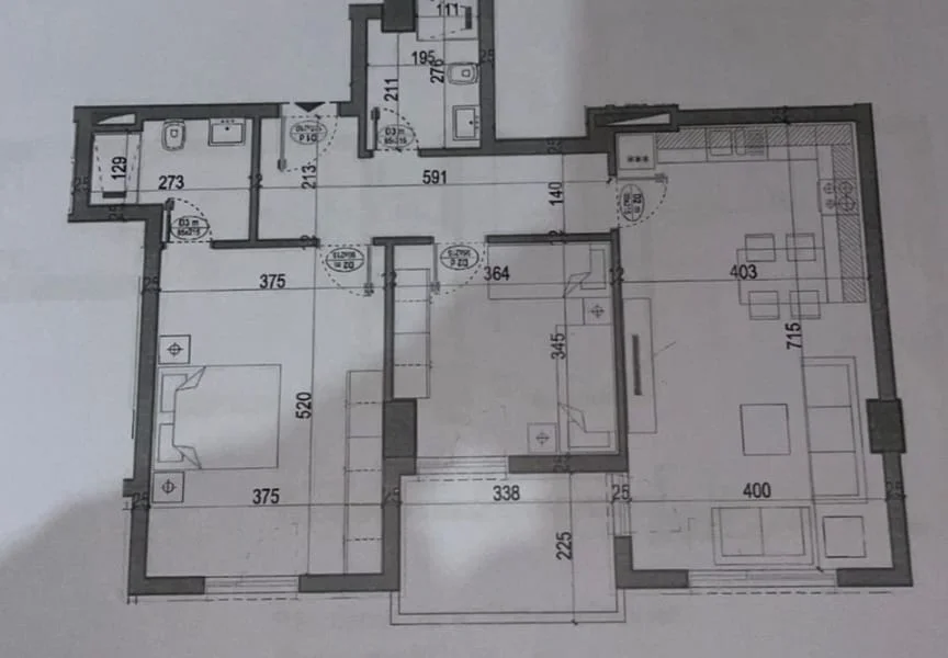 Tirane, shitet apartament 2+1+Ballkon Kati 6, 109 m² 87.000 € (Kamez)