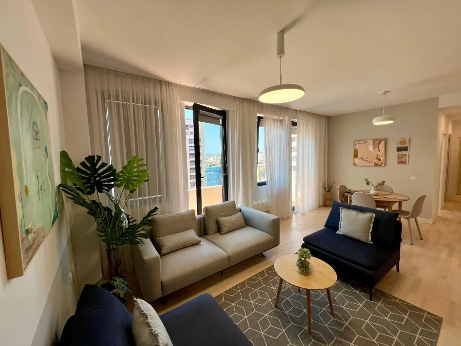 Tirane, jepet me qera apartament 2+1+Ballkon Kati 6, 95 m² 1.000 € (rruga e barrikadave)