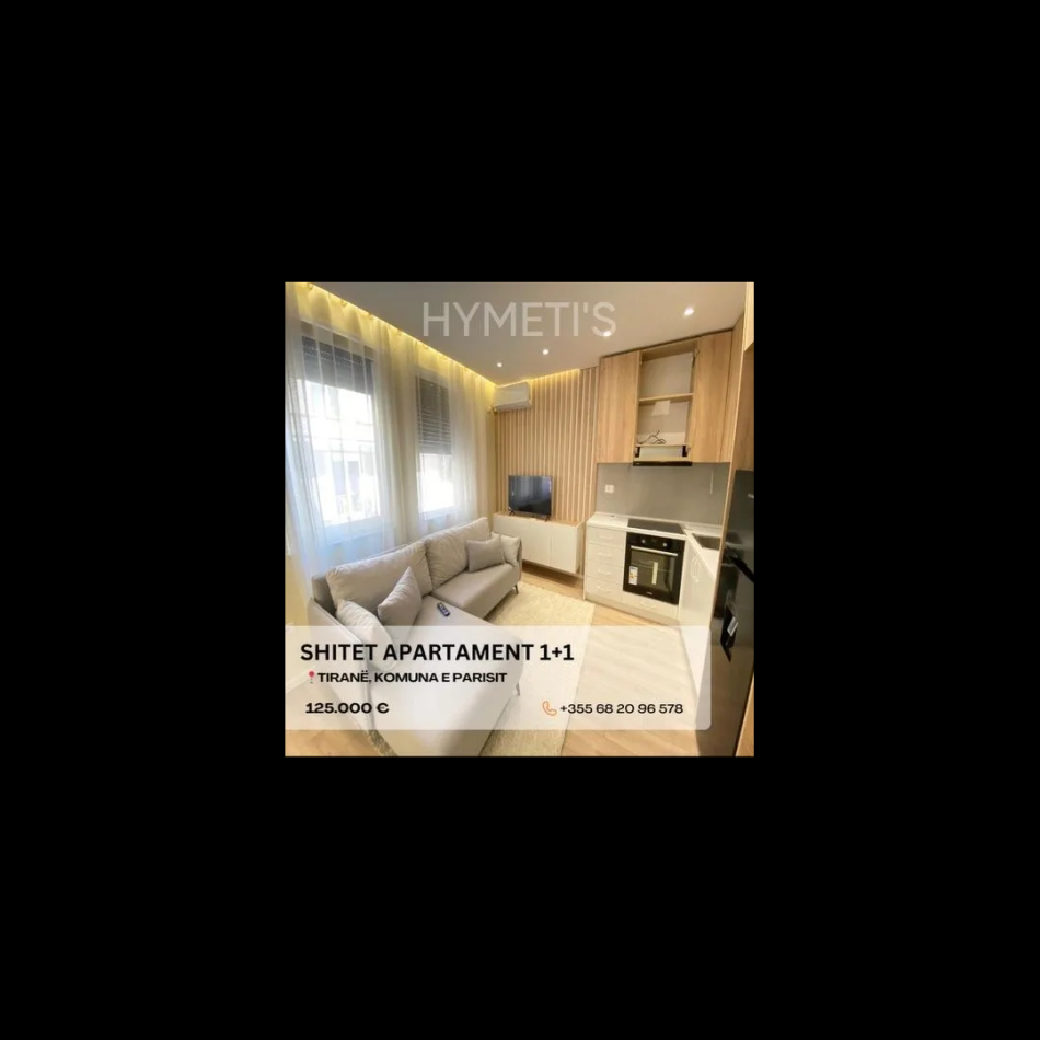 Tirane, shitet apartament 1+1 Kati 2, 55 m² 125.000 € (Rruga Haxhi Kika 3, Njësia Bashkiake 5 1020)