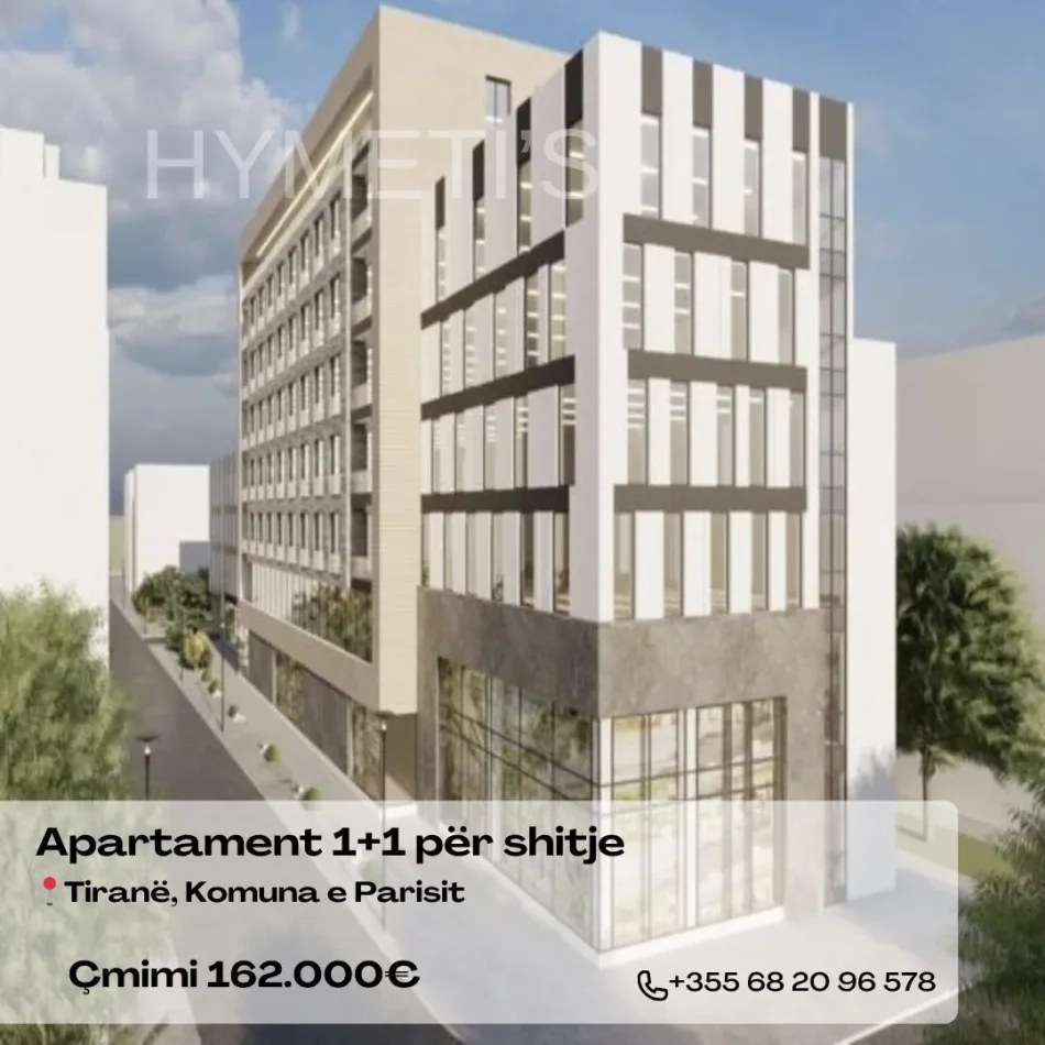 Tirane, shitet apartament 1+1 , 60 m² 162.000 € (Rruga Hysen Zajoshnja 2, Njësia Bashkiake 5 1020)