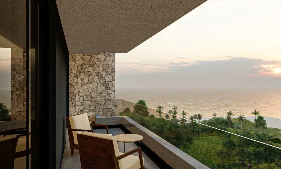 Dhermi - Palase, shes garsonier 1+1 Kati 1, 58 m² (Green Terrace Residence)