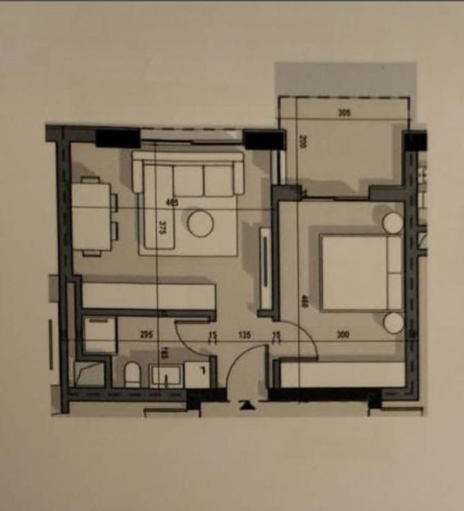 Tirane, shes apartament 1+1+Ballkon Kati 3, 57 m² 90.000 € (Ajka Residence)