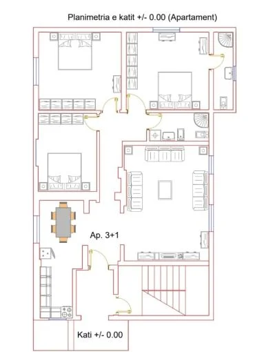 Tirane, shitet Vile 3 Katshe , 620 m² 400.000 € (Kamez)