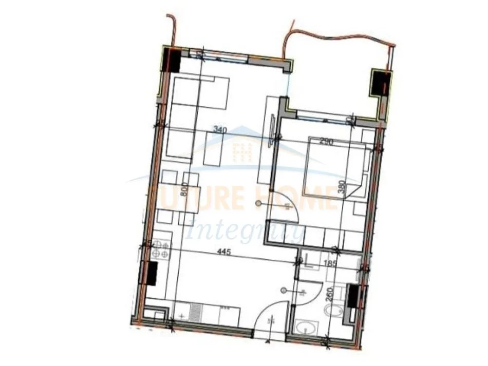 Tirane, shitet apartament 1+1 Kati 6, 70 m² 77.200 € (Paskuqan)