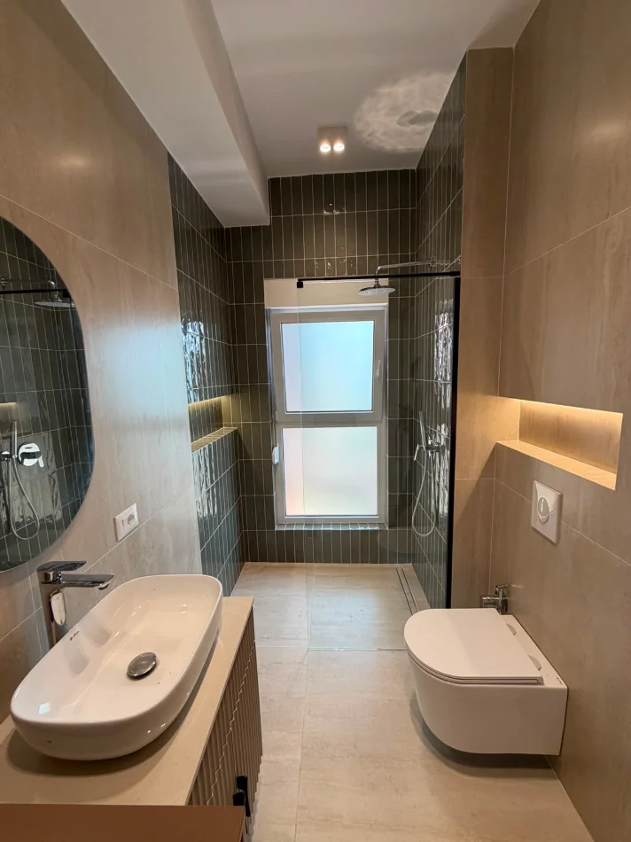 Tirane, jepet me qera apartament 1+1 Kati 6, 64 m² 550 € (Kompleksi Kadiu)
