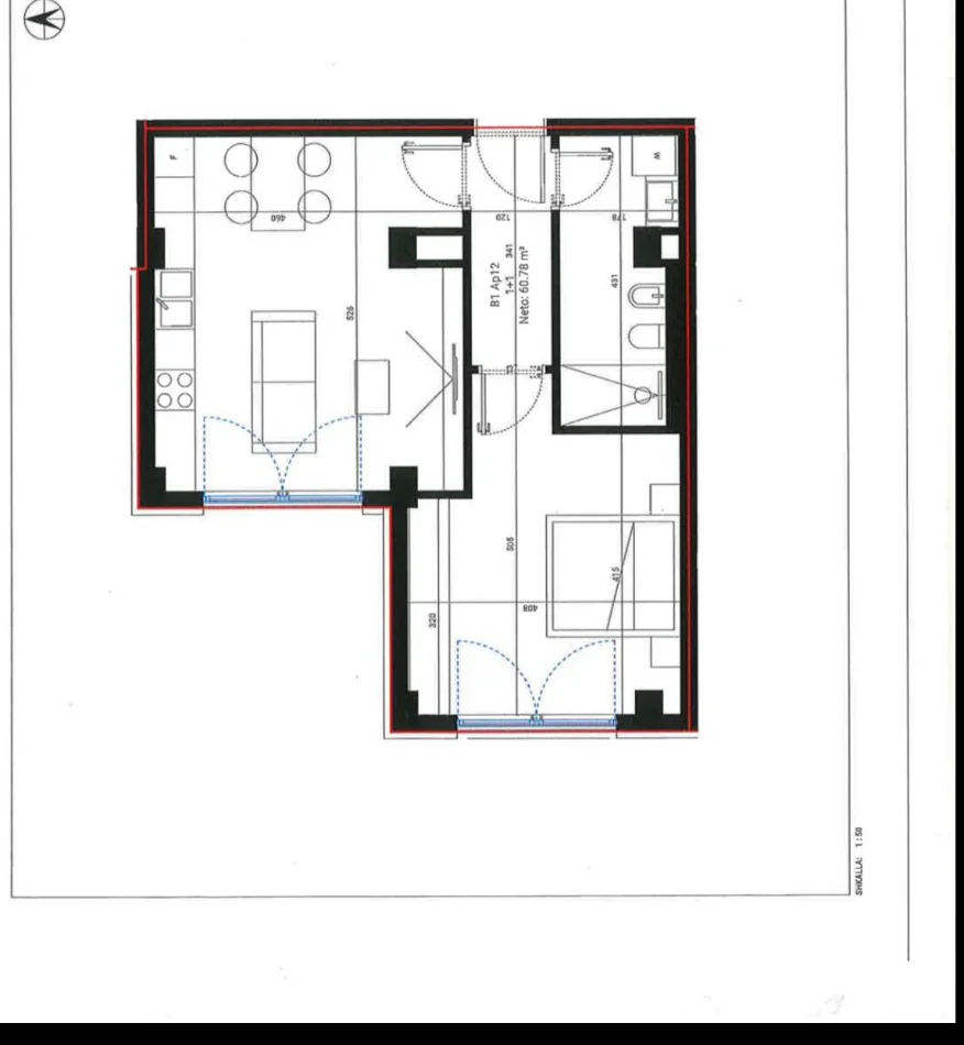Dhermi - Palase, shitet apartament 1+1 Kati 1, 72 m² 215.160 € (Santorini Square village)