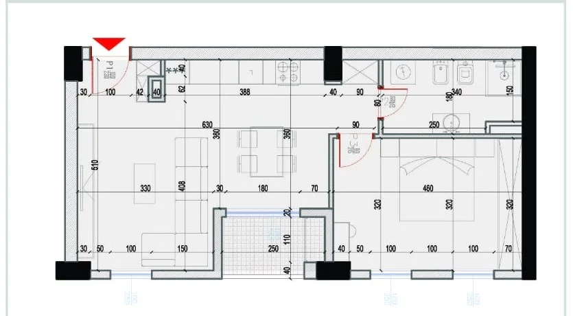 SHITET: 1+1& Ballkon ( 72m2) 📍Kristal Center || ***MUNDESI BLERJE ME KESTE*** - Afati Perfundimit: DHJETOR 2026  🚀 ((194,400 Euro))