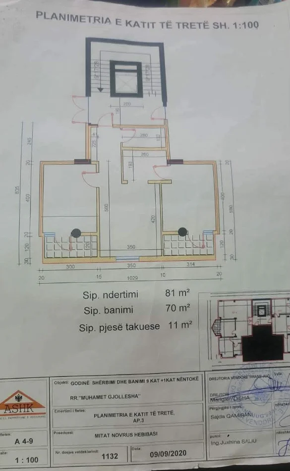 Tirane, shitet nga Pronari, pa-komision apartament 2+1+Ballkon Kati 3, 81 m² 220.000 € (21 dhjetori)