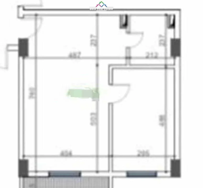 Durres, shes apartament 1+1+Ballkon Kati 5, 72 m² 86.600 € (golem)