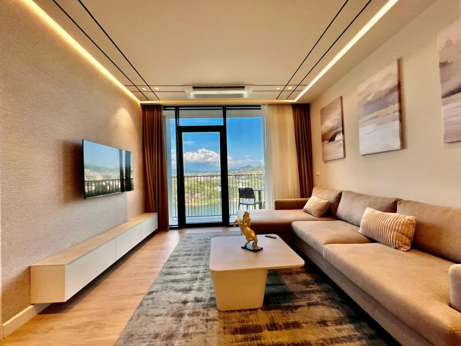 Tirane, jepet me qera apartament 1+1+Aneks+Ballkon Kati 9, 68 m² 1.300 € (LIQENI ARTIFICIAL , LAKE VIEW)