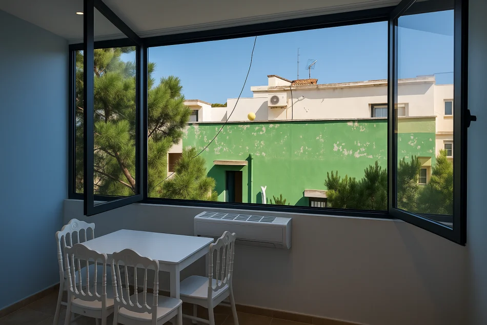 Durres, jepet me qera apartament 1+1 Kati 4, 40 m² 50 € (70 m nga deti, Plepa)