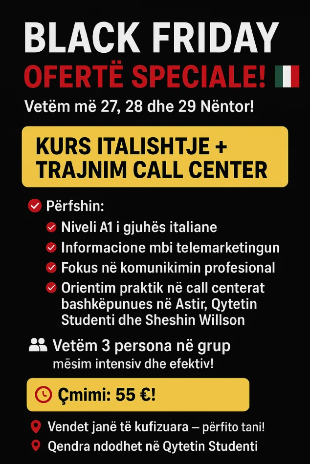 Tirane, kurse gjuhe italisht Kurse Italisht