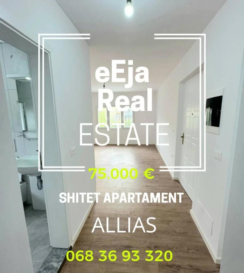 Tirane, shitet apartament 1+1 Kati 2, 57 m² 75.000 € (Allias)