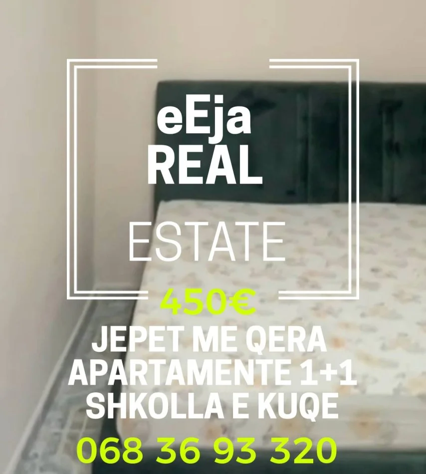 Tirane, jepet me qera shtepi 1+1+Ballkon Kati 1, 450 € (Shkolla e kuqe)