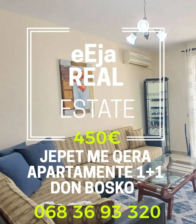 Tirane, jap me qera apartament 1+1+Ballkon Kati 7, 70 m² 450 € (Don bosko)