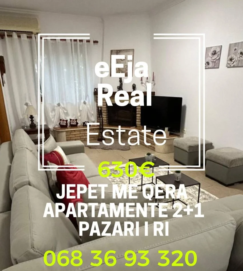 Tirane, jepet me qera apartament 2+1+Aneks+Ballkon Kati 3, 90 m² 630 € (Pazari I ri)