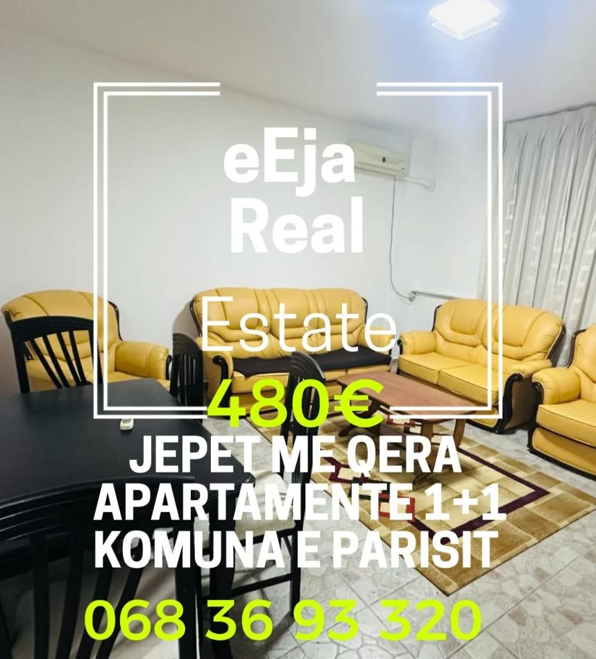 Tirane, jepet me qera apartament 1+1 Kati 8, 55 m² 480 € (Komuna e parisit)
