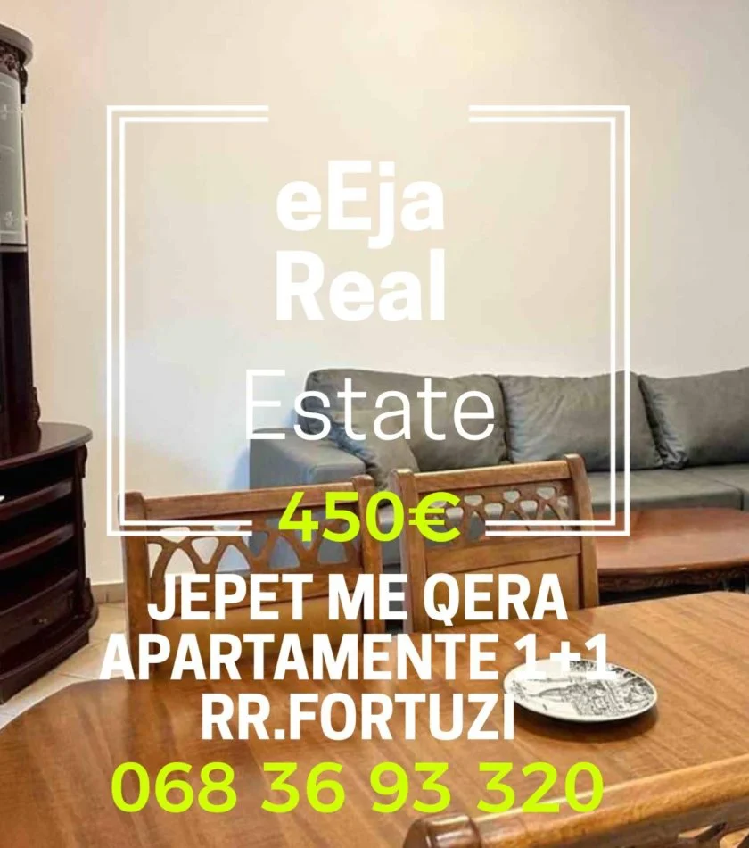 Durres, jepet me qera apartament 1+1+Ballkon Kati 1, 60 m² 450 € (Fortuzi)