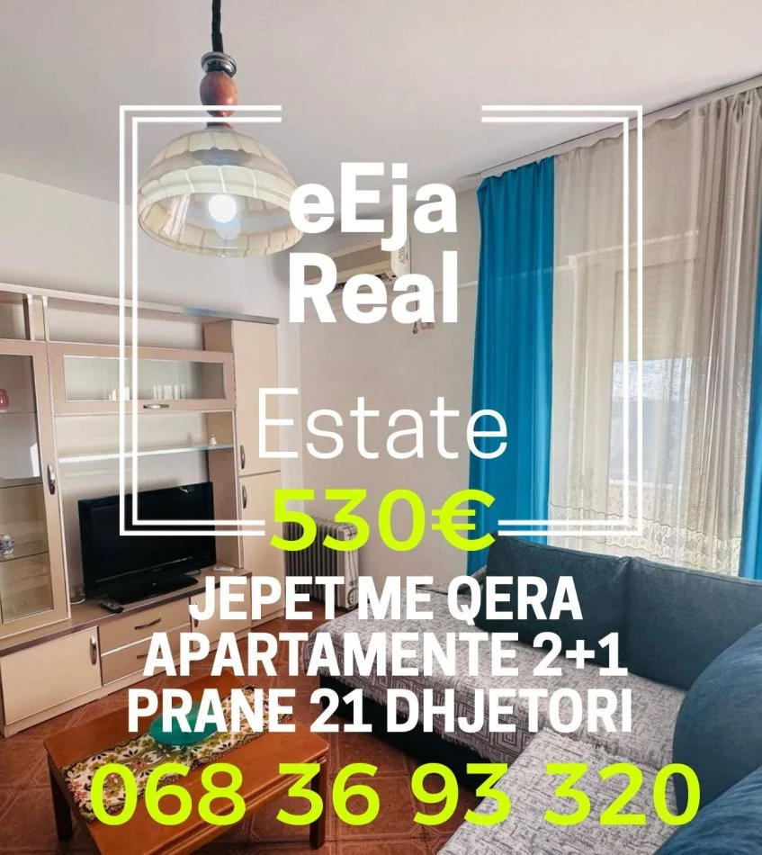 Tirane, jepet me qera apartament 2+1+Ballkon Kati 10, 90 m² 530 € (Rr.e kavajes)
