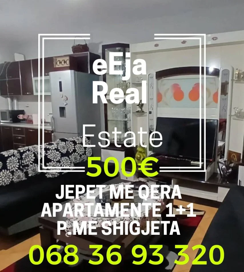 Tirane, jepet me qera apartament 1+1+Ballkon Kati 4, 70 m² 500 € (Palalti me shigjeta)