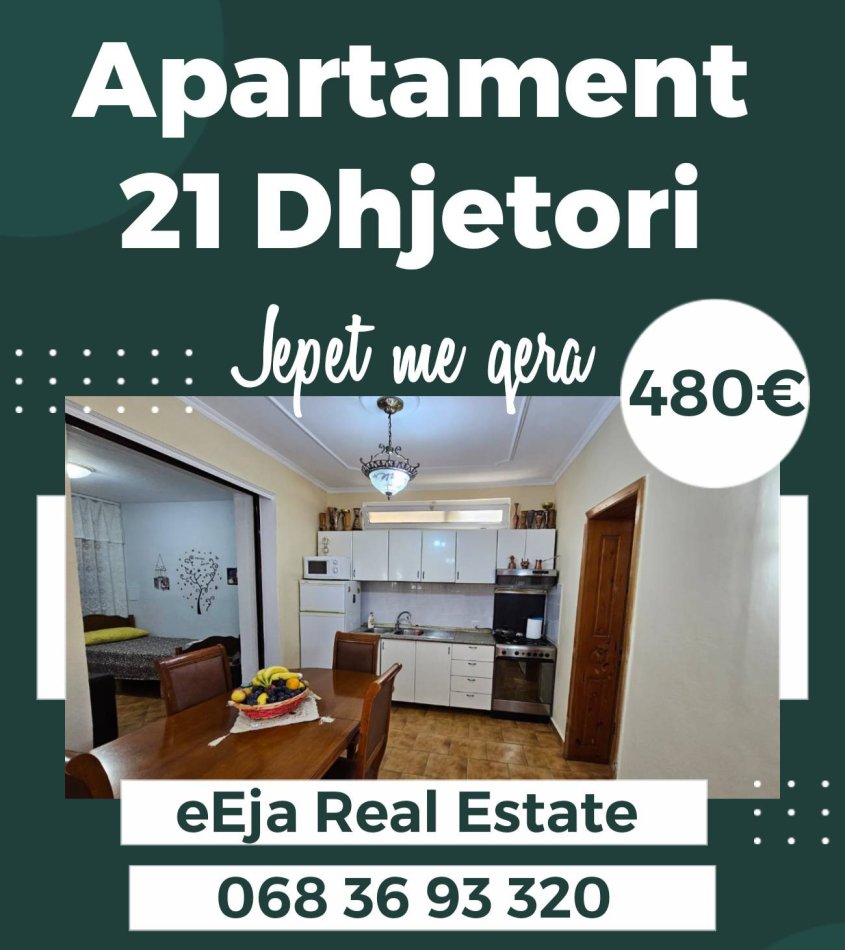 Tirane, jepet me qera apartament 2+1 Kati 1, 90 m² 450 € (Neranxi)