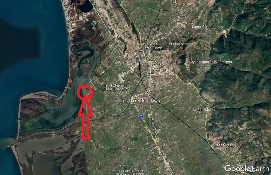 Ishull Shëngjin, Lezhë, Shitet Tokë Arë, Truall + Ndërtesë, Cmimi Fillestar 3,528,000 Lekë