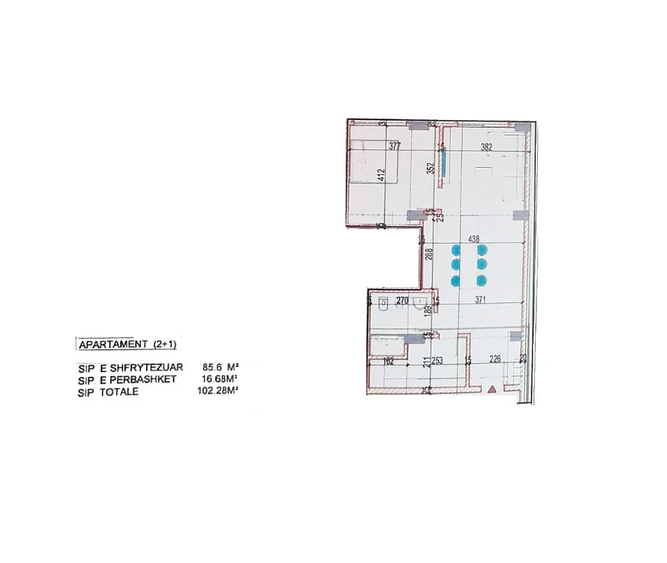 Durres, shes apartament 2+1 Kati 1, 103 m² 105.348 € (Golem)